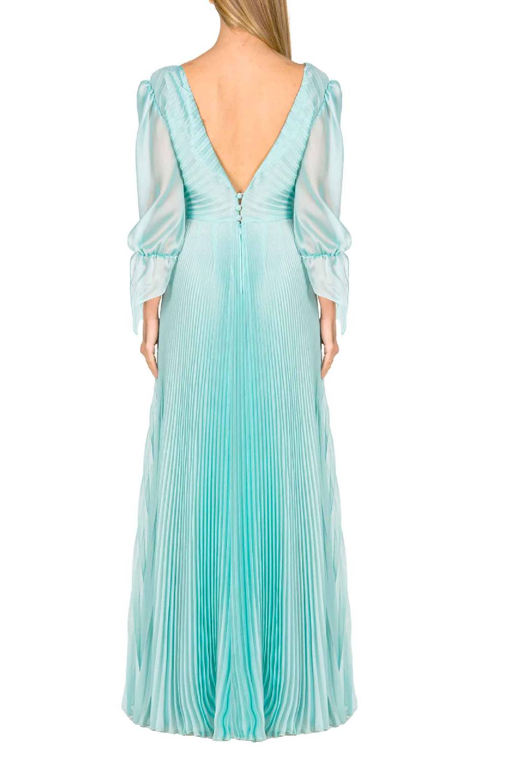 Luisa Beccaria Abito lungo in chiffon Angelina Vendita