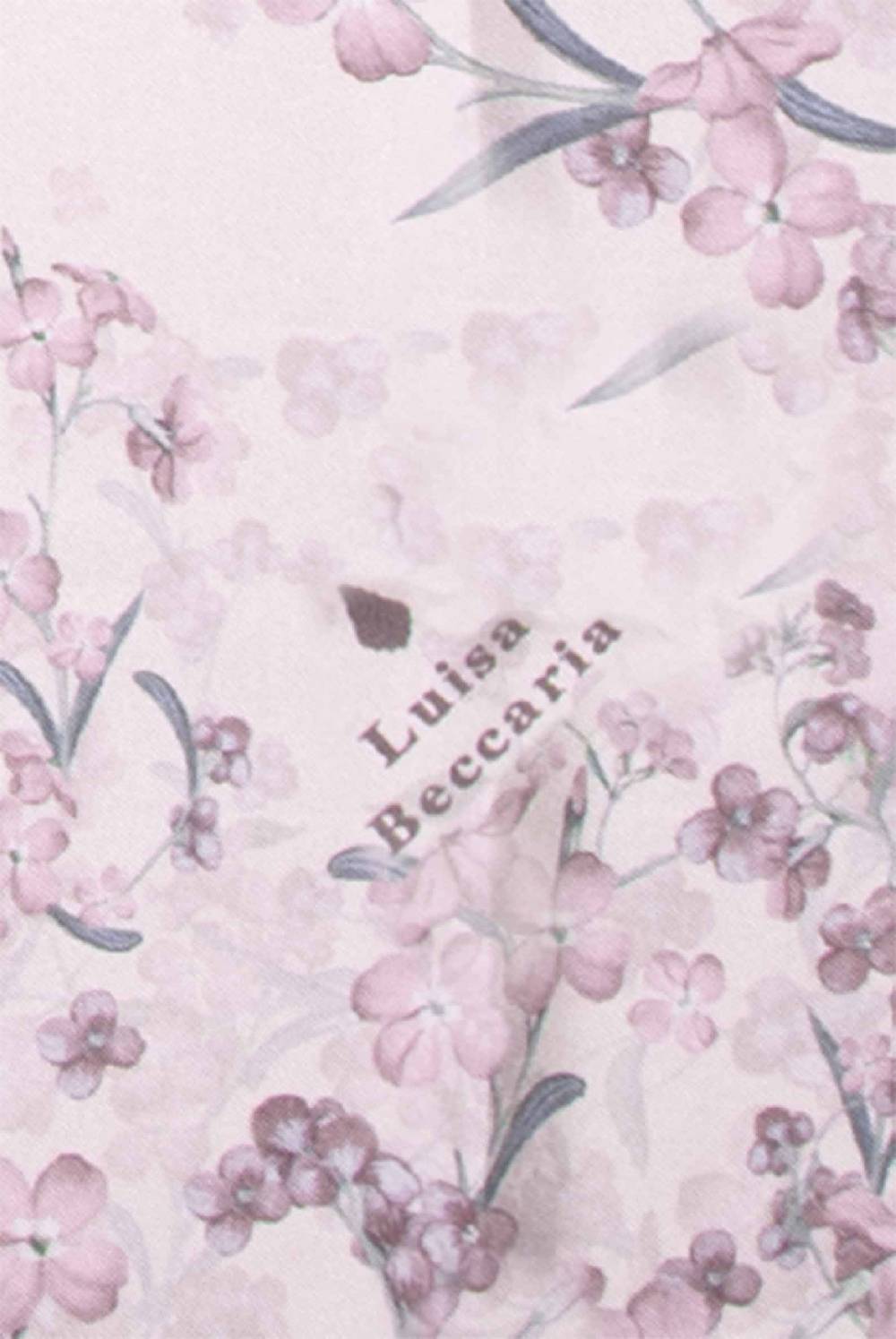 Luisa Beccaria Sciarpa in Seta Stampa Piccoli Fiori Moda