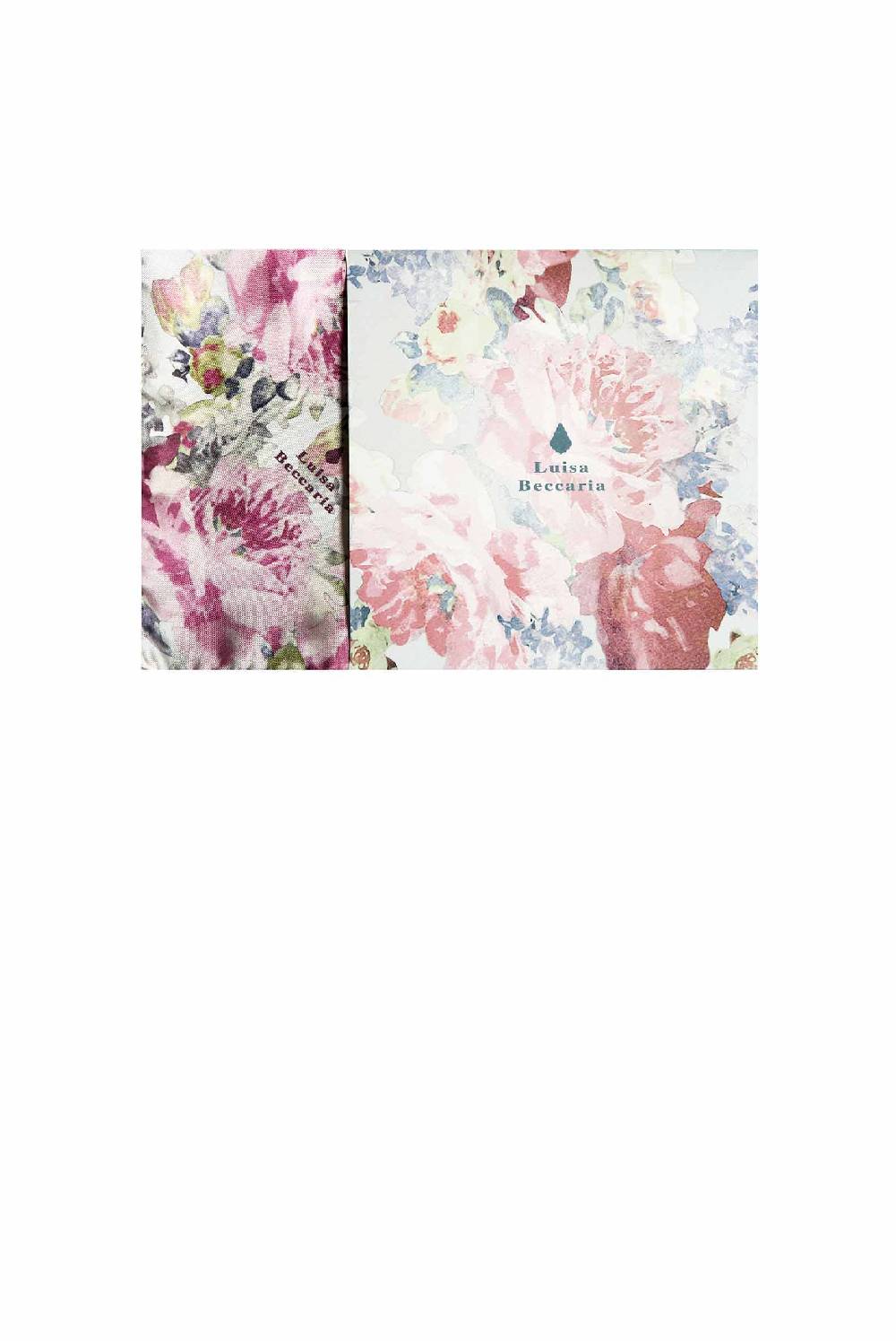 Luisa Beccaria Sciarpa in seta stampata con rose floreali Italy