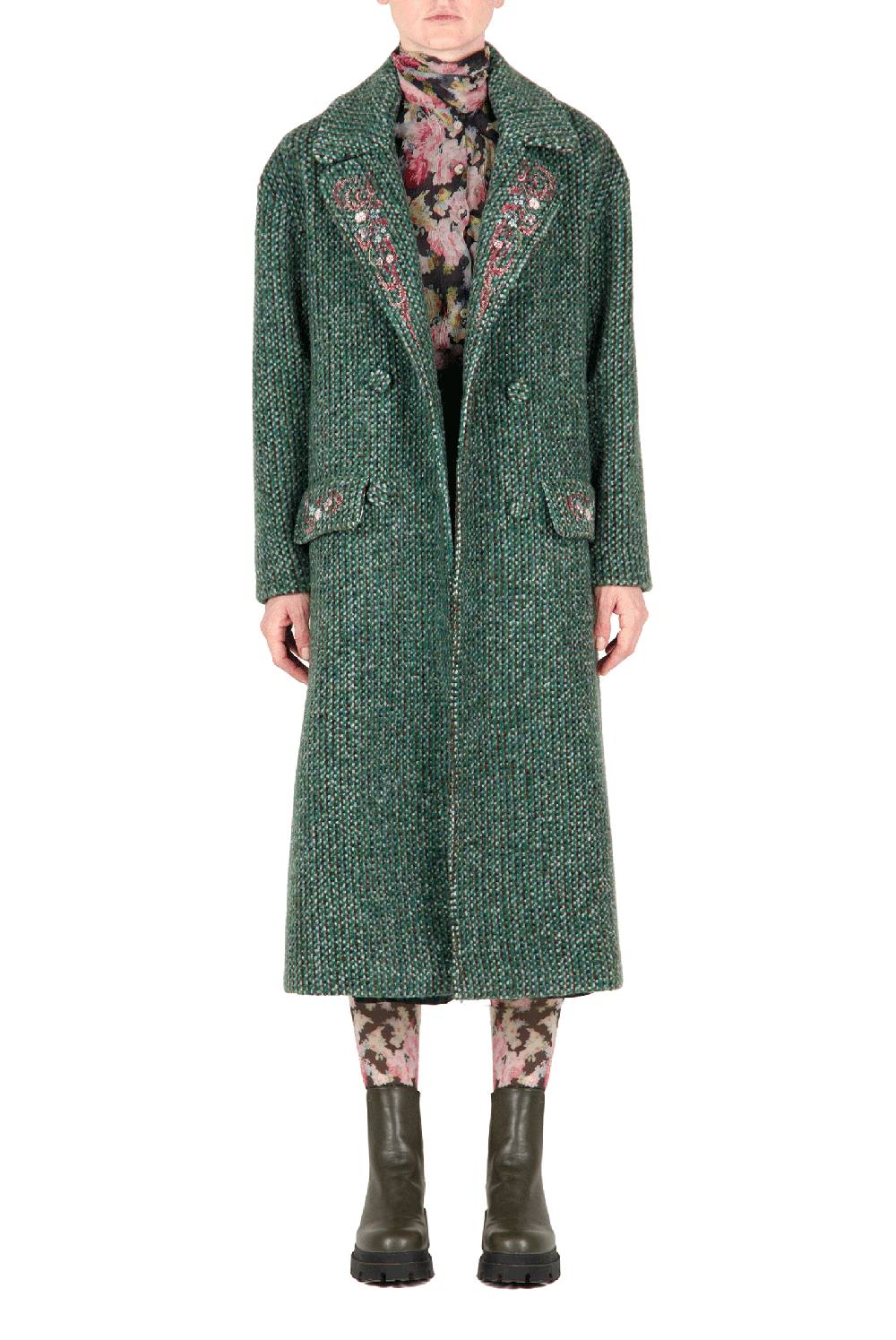 Luisa Beccaria Cappotto ricamato Super sconto