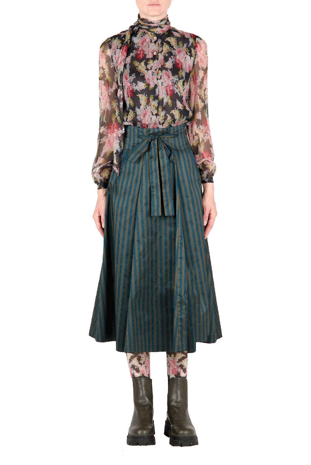 Luisa Beccaria Camicetta in chiffon floreale Qualità