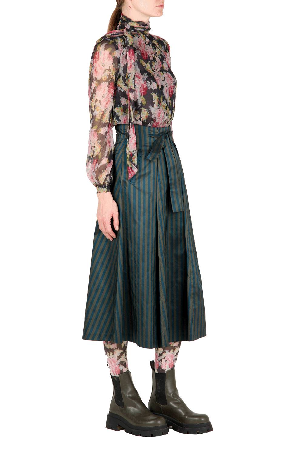 Luisa Beccaria Camicetta in chiffon floreale Qualità