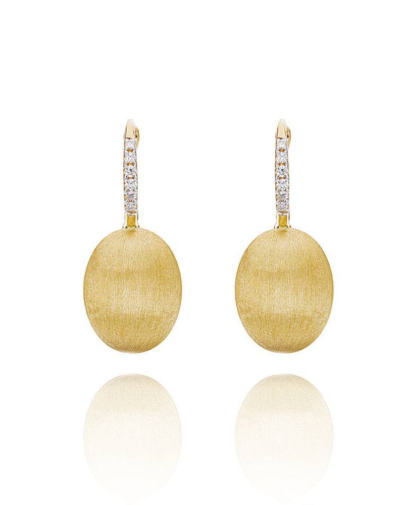 ﻿Nanis Orecchini "CILIEGINE" con boules pendenti in oro e dettagli di diamant – Nanis Italian Jewels