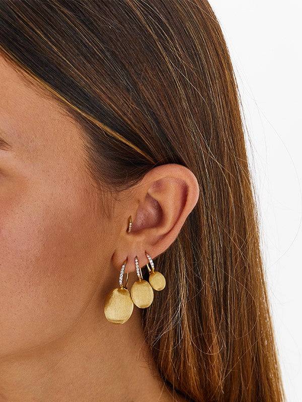 Nanis Orecchino "CILIEGINA" con boule pendente in oro e dettagli in diamanti – Nanis Italian Jewels In Linea