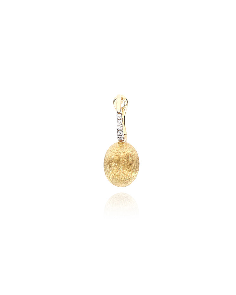 Nanis Orecchino "BABY CILIEGINA" con boule pendente in oro e dettagli di dia – Nanis Italian Jewels