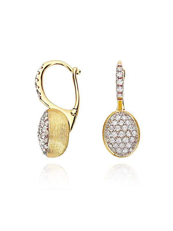 Nanis Orecchini "CILIEGINE" con boules pendenti in oro e diamanti (piccoli) – Nanis Italian Jewels Pezzi Unici