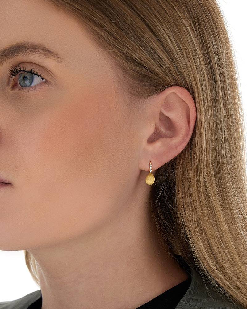 Nanis Orecchini "BABY CILIEGINE" con boules pendenti in oro e dettagli di di – Nanis Italian Jewels Soddisfazione Garantita