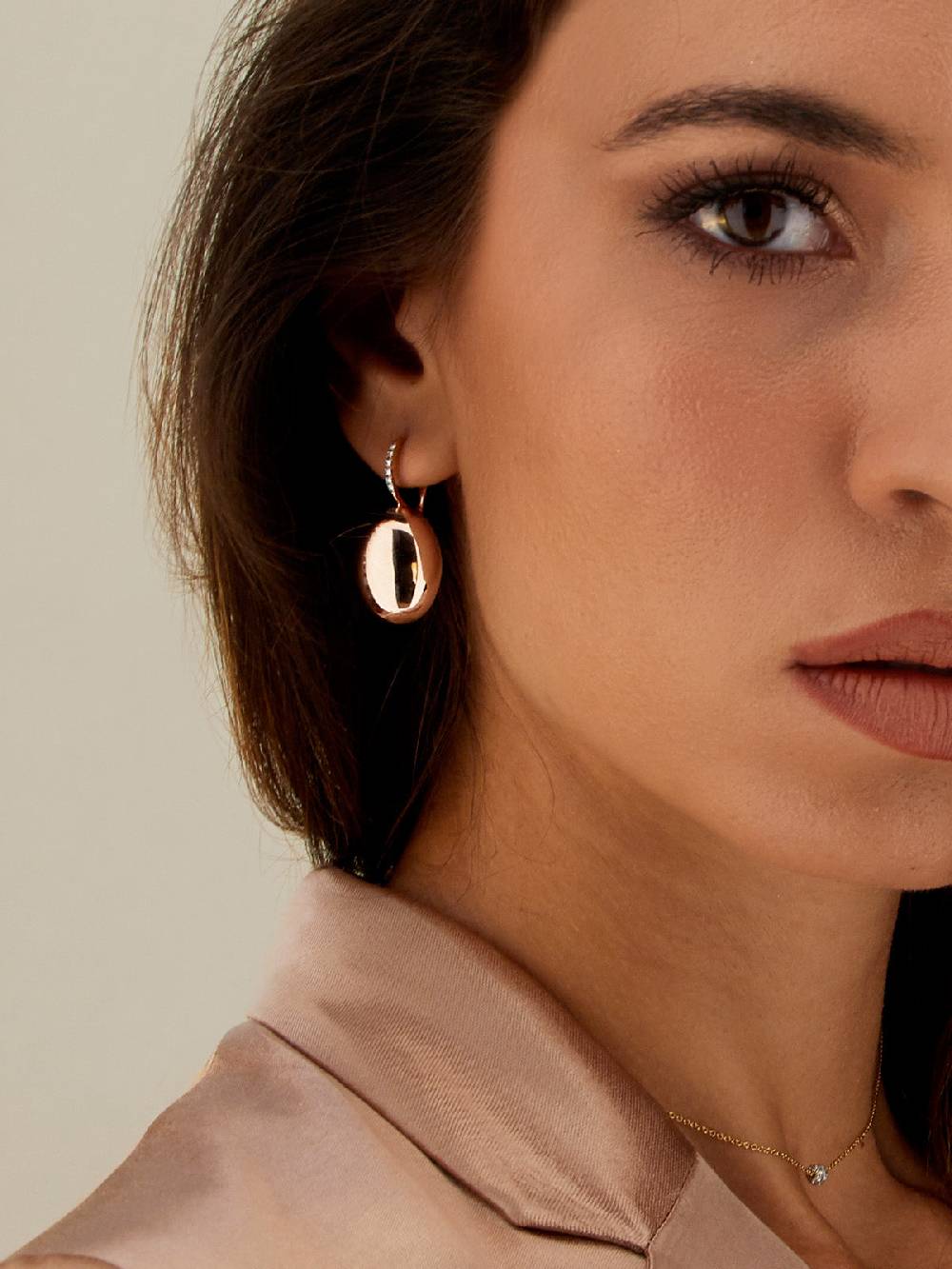 Nanis Orecchini "CILIEGINE" con boules in oro rosa e dettagli di diamanti (g – Nanis Italian Jewels Acquista Ora