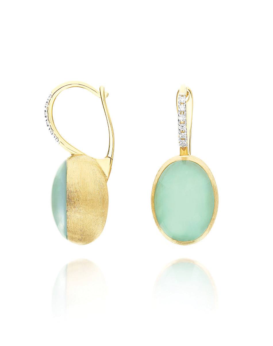 Nanis Orecchini Ciliegine Lattementa "Boules" in oro inciso, diamanti, crist – Nanis Italian Jewels Convenienza