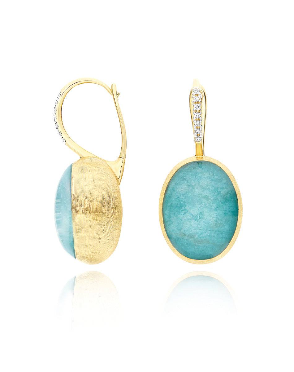 Nanis Orecchini Ciliegine Anice "Boules" in oro inciso, diamanti, cristallo – Nanis Italian Jewels Economico