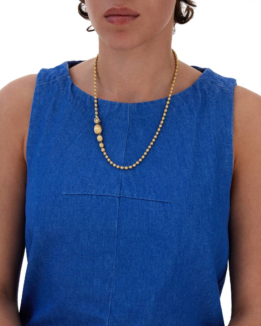 Nanis Collana iconica "IVY" slim convertibile con boules in oro giallo incis – Nanis Italian Jewels Hotsell