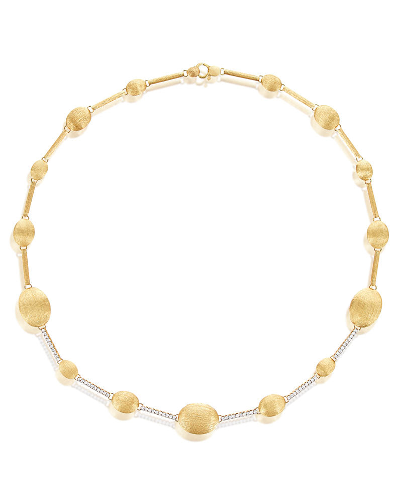 Nanis Collana girocollo "ARIA" in oro e barrette di diamanti – Nanis Italian Jewels
