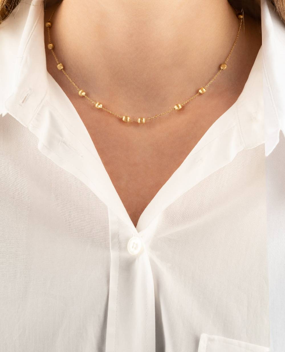 Nanis Collana girocollo "soffio" con boules in oro – Nanis Italian Jewels Vendite Flash