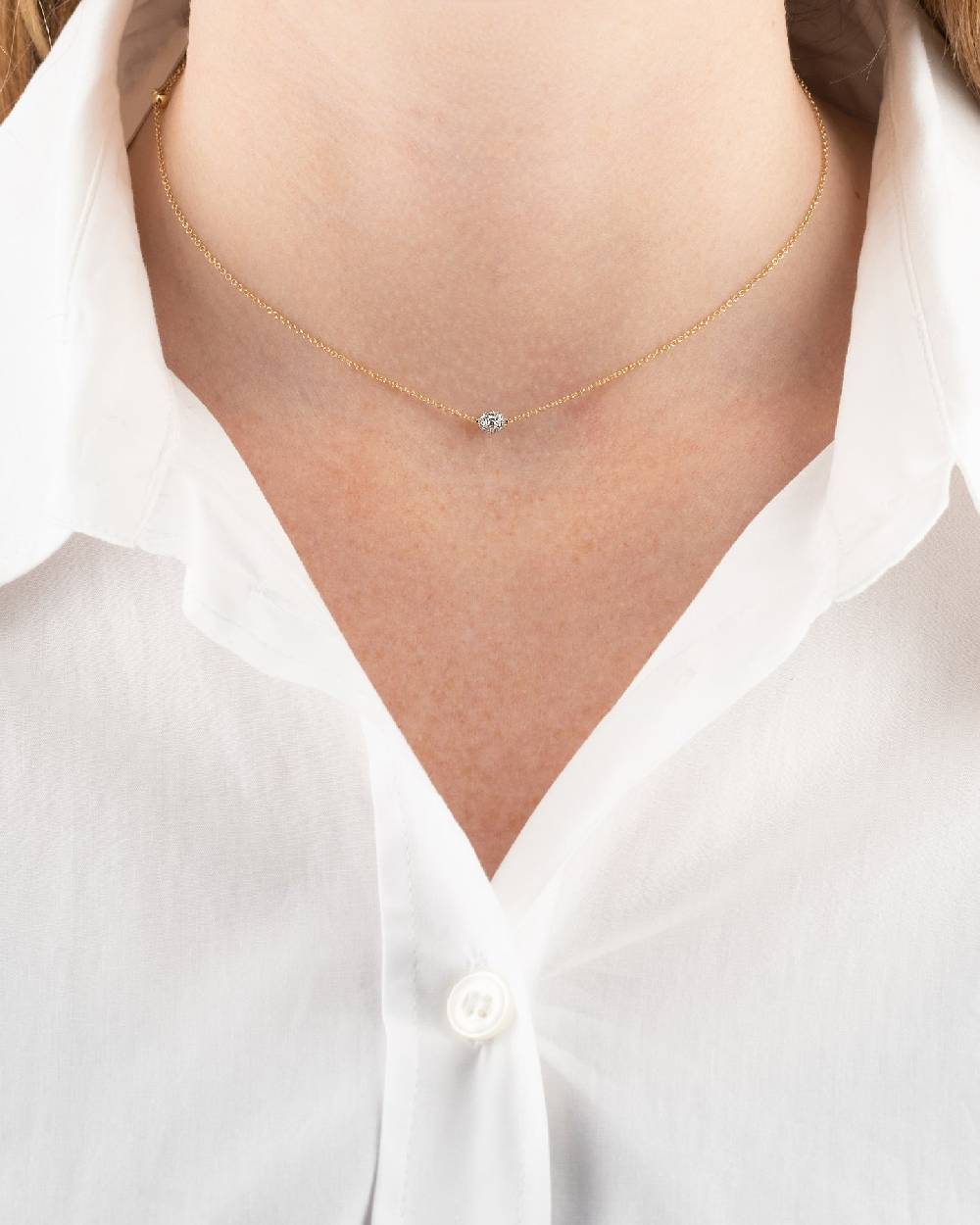 Nanis Collana punto luce "DANCING ÉLITE" in oro e dettaglio in diamanti – Nanis Italian Jewels Negozio