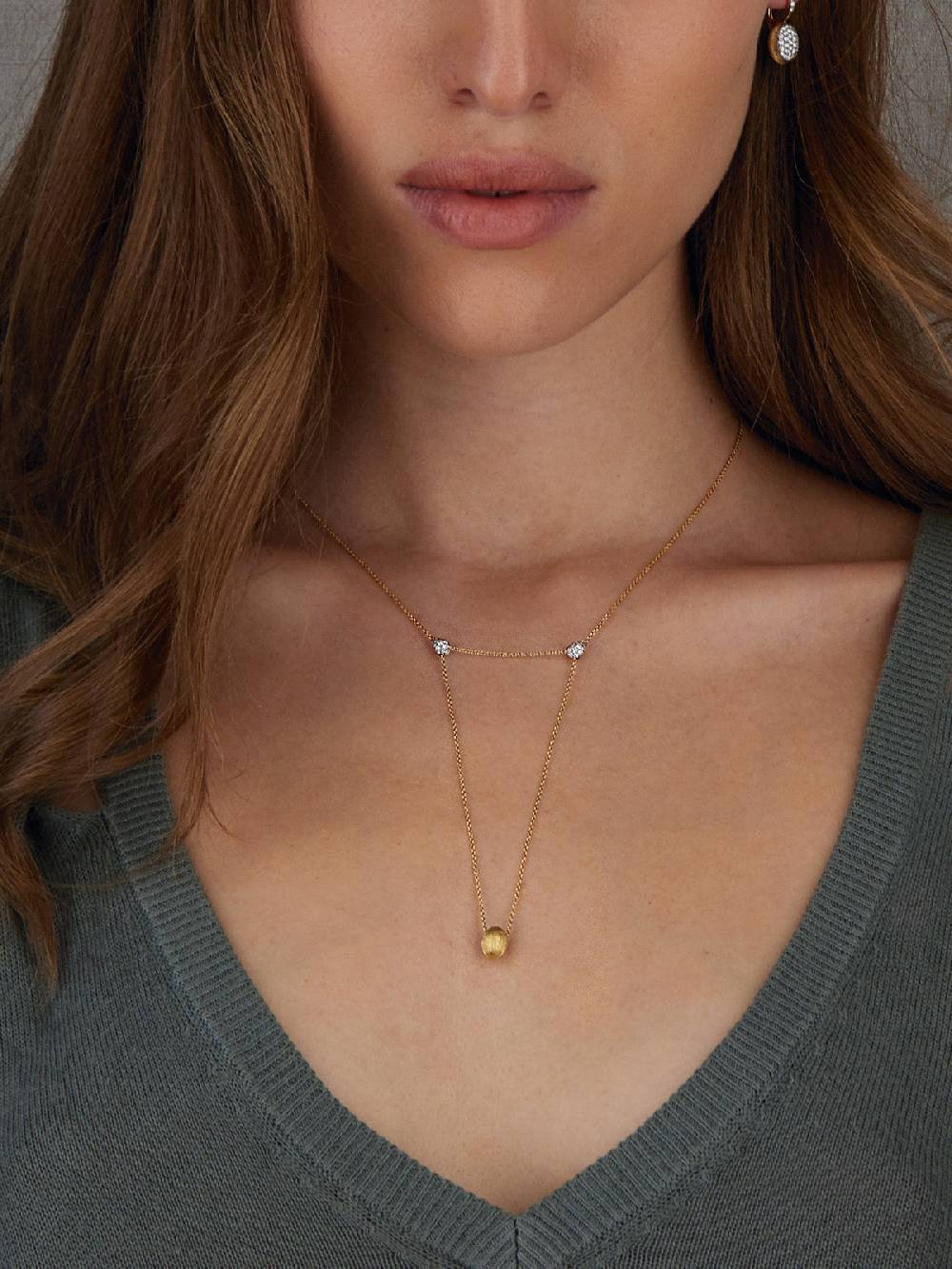 Nanis Collana "LUCE" convertibile 3 in 1 in oro e diamanti (piccola) – Nanis Italian Jewels Nuova