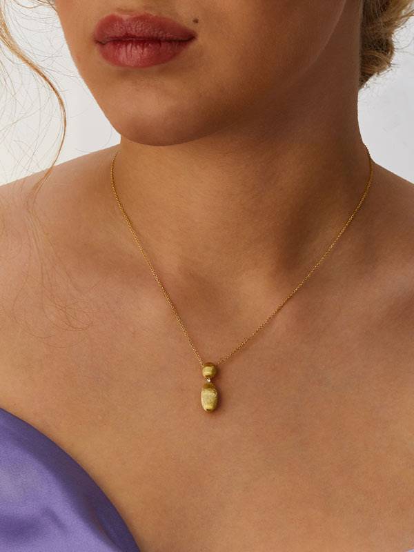 Nanis Collana "DANCING ÉLITE" con ciondolo piccolo in oro e piccolo dettagli – Nanis Italian Jewels In Linea