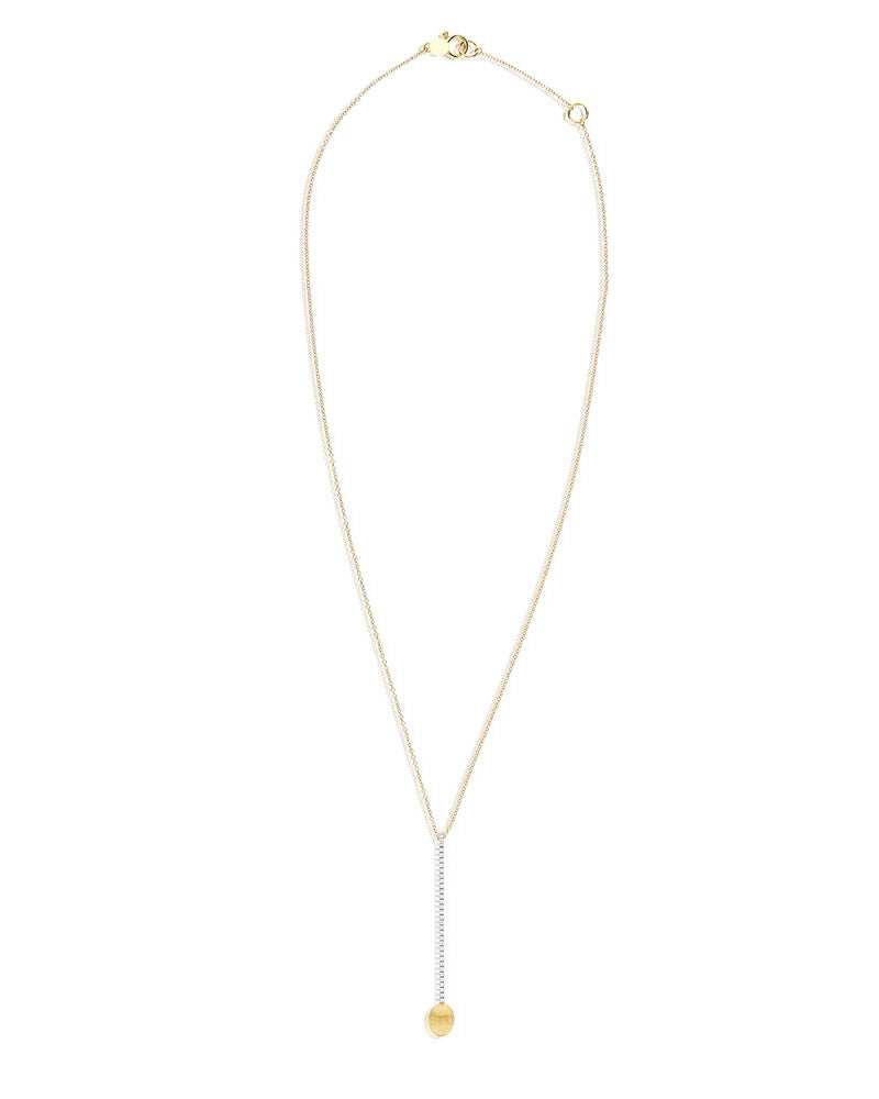 Nanis Collana "DANCING ÉLITE" con ciondolo elegante in oro e barrette di dia – Nanis Italian Jewels Nuovo