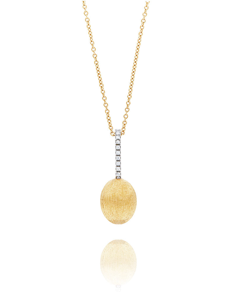 Nanis Collana "DANCING ÉLITE" pendente con ciondolo in oro e barrette di dia – Nanis Italian Jewels