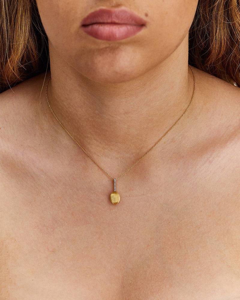 Nanis Collana "DANCING ÉLITE" pendente con ciondolo in oro e barrette di dia – Nanis Italian Jewels Qualità