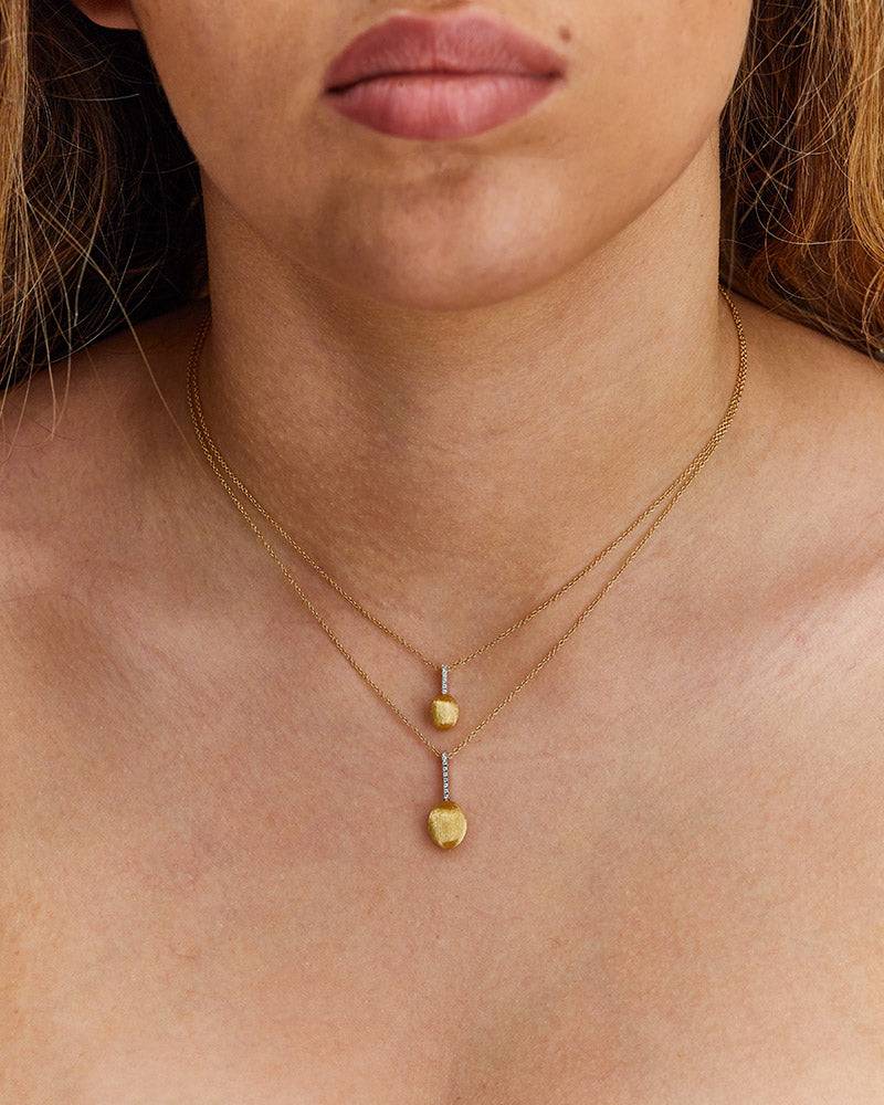 Nanis Collana "DANCING ÉLITE" con pendente piccolo in oro e diamanti – Nanis Italian Jewels Vendita