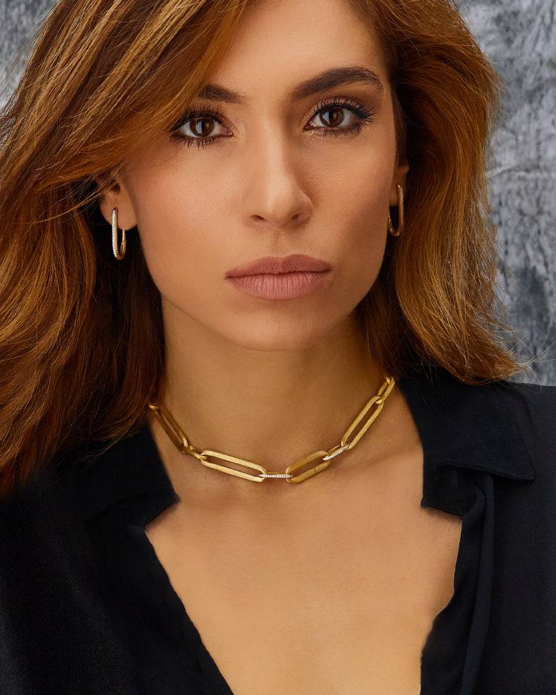 Nanis Collana "LIBERA" con catena in oro e dettagli di diamanti – Nanis Italian Jewels Negozi Online