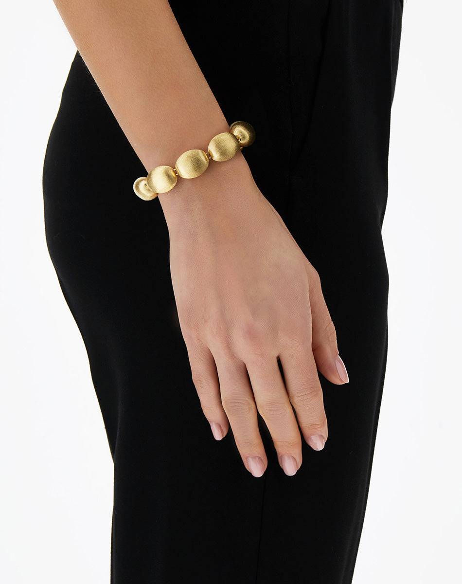 Nanis Bracciale di perle in oro "Muse" (grande) – Nanis Italian Jewels Consegna Veloce