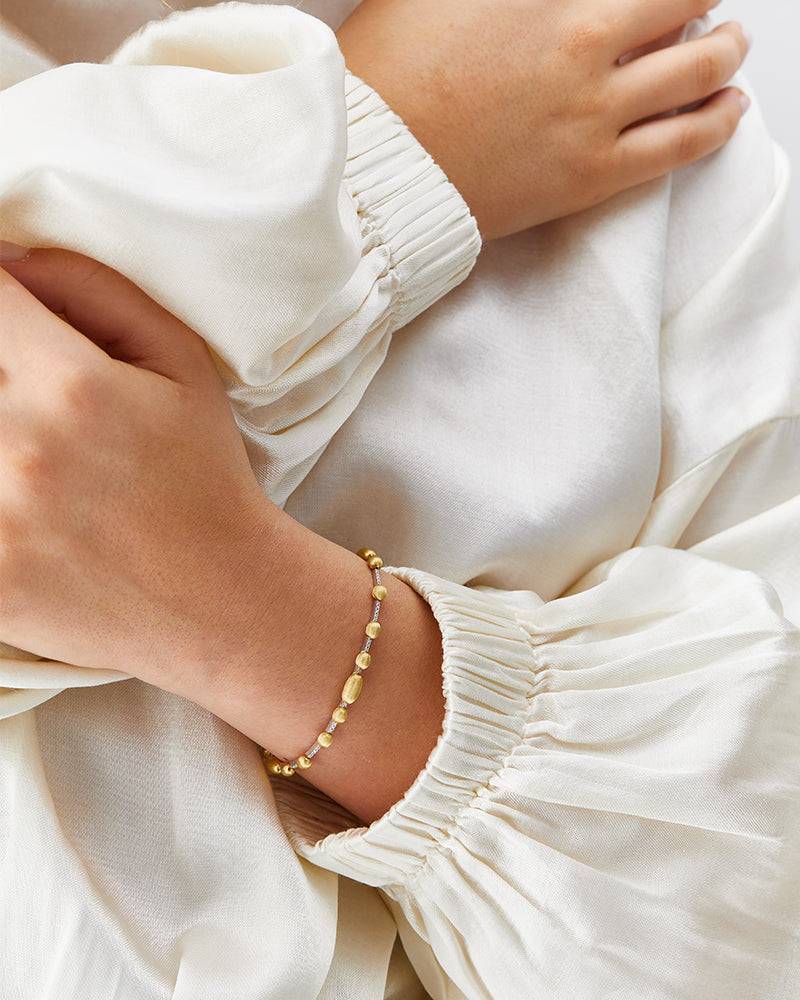 Nanis Bracciale tennis "DANCING ÉLITE" in oro e diamanti – Nanis Italian Jewels Affare Del Giorno