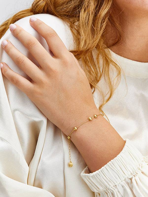 Nanis Bracciale "soffio" con boules in oro – Nanis Italian Jewels Prezzo Ridotto