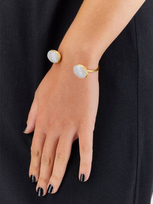 Nanis Bracciale a schiava "BUBBLE" in oro e diamanti (grande) – Nanis Italian Jewels Offerta