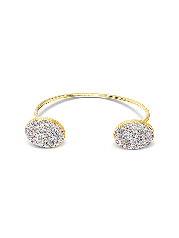 Nanis Bracciale a schiava "BUBBLE" in oro e diamanti (grande) – Nanis Italian Jewels Offerta