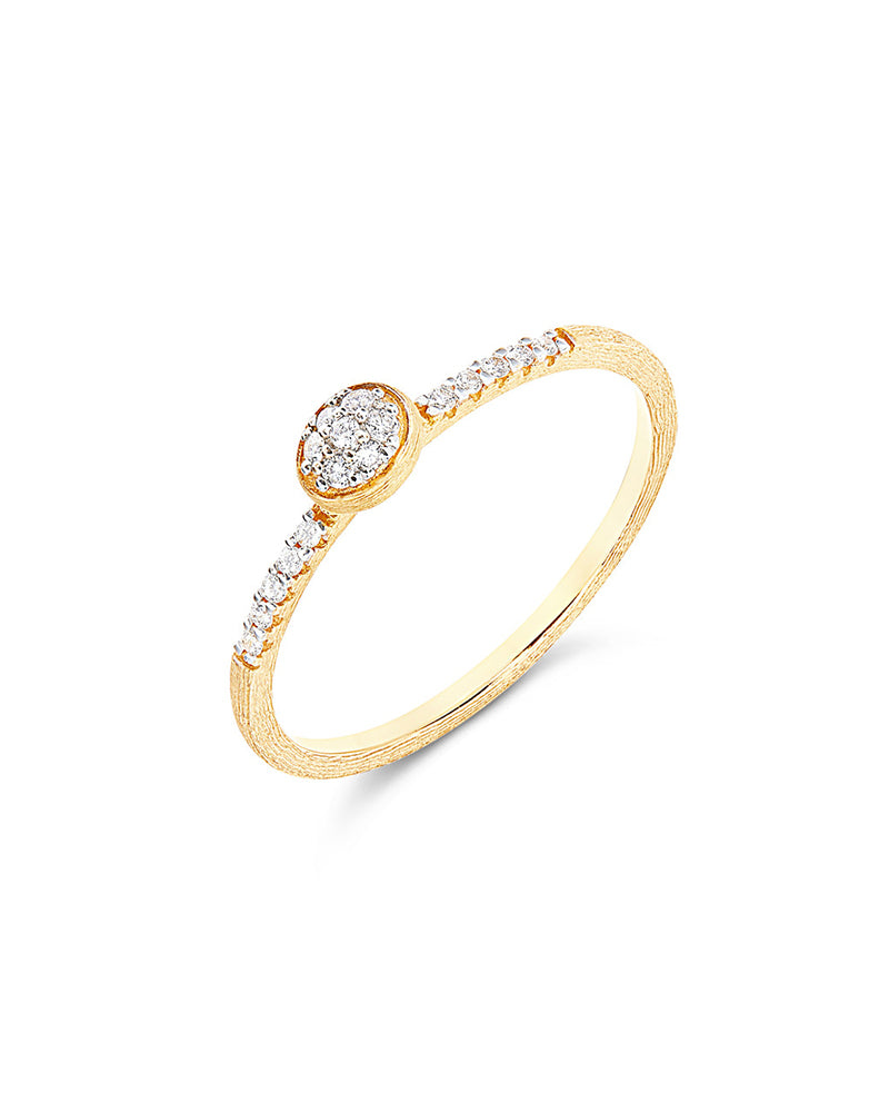 Nanis Anello di fidanzamento "DANCING ÉLITE" elegante inciso a mano in oro e – Nanis Italian Jewels