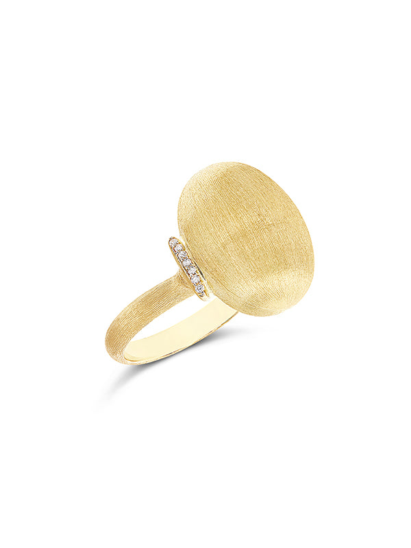 Nanis Anello "DANCING ÉLITE" con boule in oro e accenti di diamante (grande) – Nanis Italian Jewels Promozione
