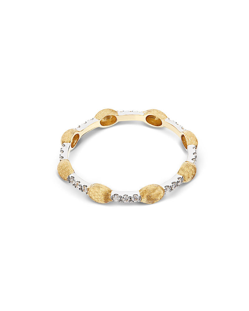 Nanis Anello "DANCING ÉLITE" con boules in oro e barrette di diamanti – Nanis Italian Jewels Promozione Limitata