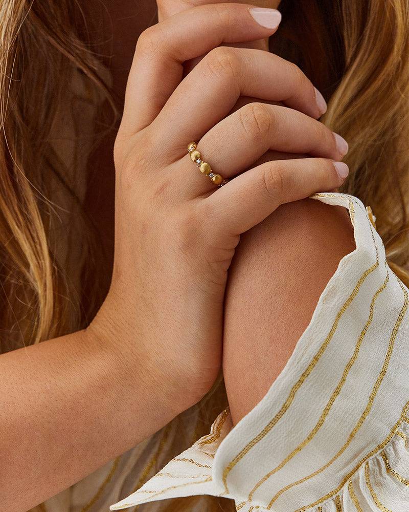 Nanis Anello "DANCING ÉLITE" con diamanti e boules piccole in oro – Nanis Italian Jewels Fino Al -60%