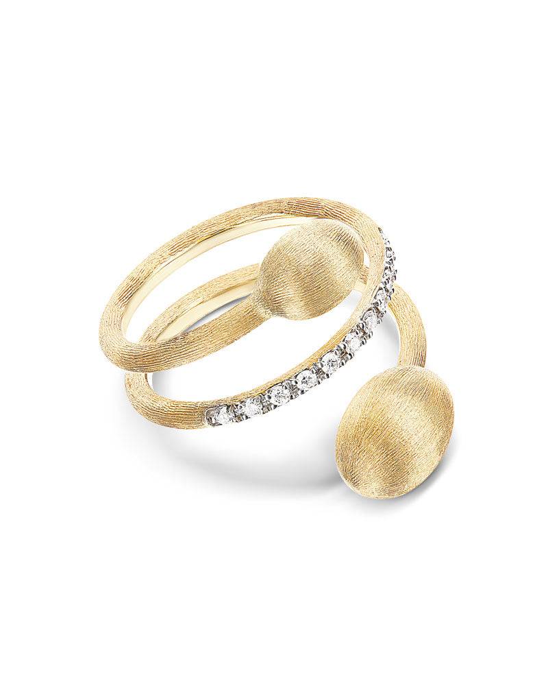 Nanis Anello contrariè "DANCING ÉLITE" in oro e diamanti – Nanis Italian Jewels