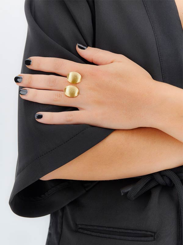 Nanis Anello iconico "BUBBLE" con boules in oro (grande) – Nanis Italian Jewels Sottocosto
