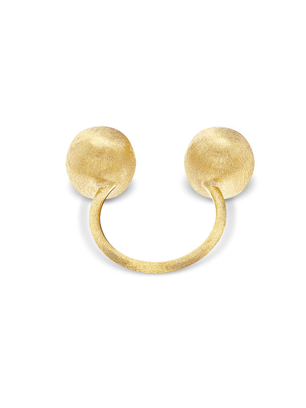 Nanis Anello iconico "BUBBLE" con due boules in oro (piccolo) – Nanis Italian Jewels Italy