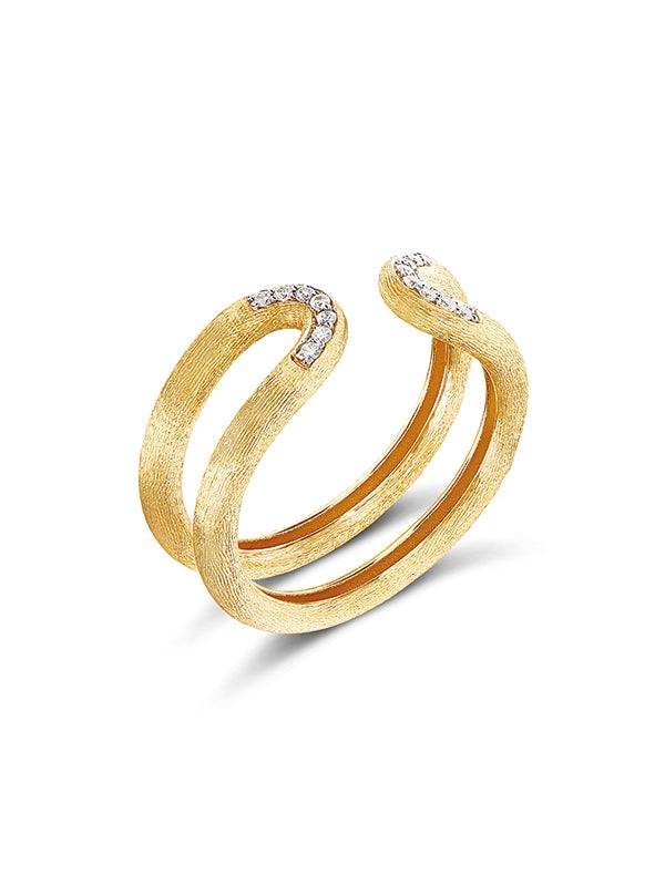 Nanis Anello "LIBERA" aperto in oro e diamanti – Nanis Italian Jewels Sconto