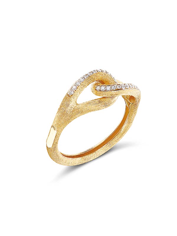 Nanis Anello "LIBERA" intrecciato in oro e diamanti – Nanis Italian Jewels Economico