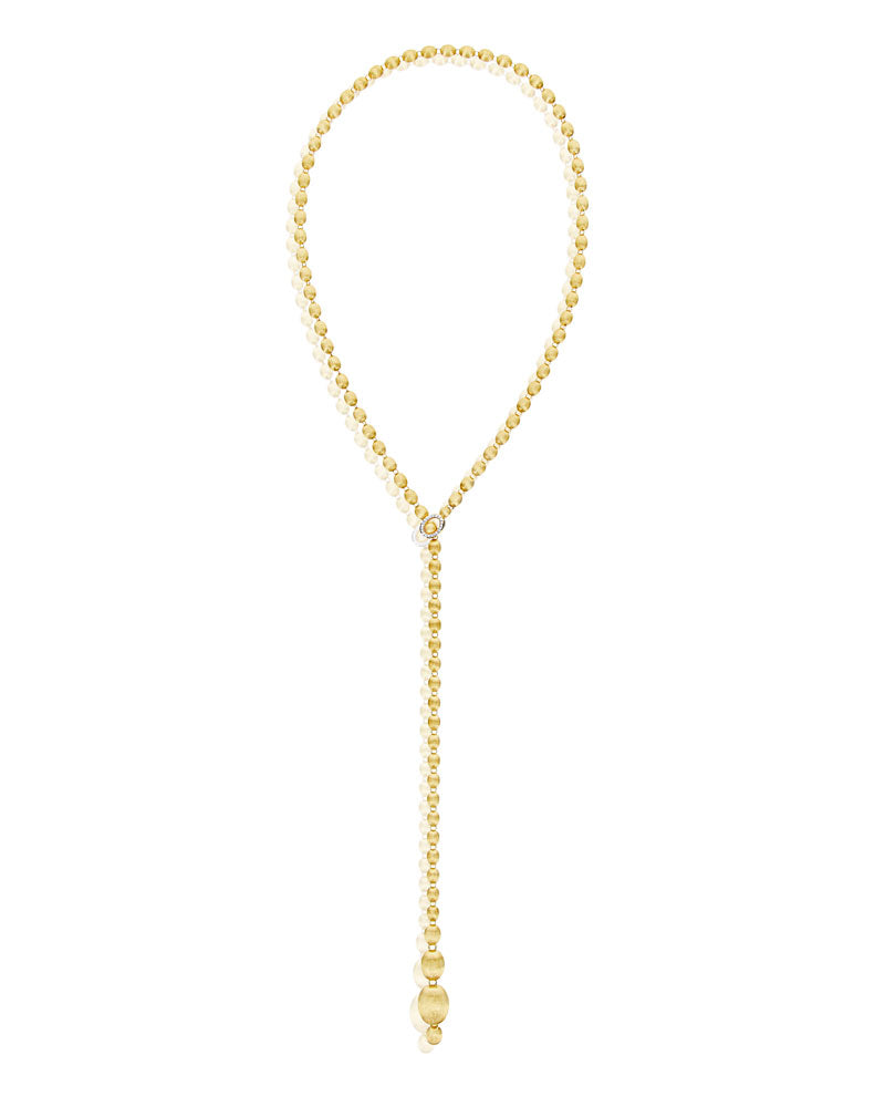 Nanis Collana iconica "IVY" convertibile con boules in oro incise a mano e d – Nanis Italian Jewels Nuovo