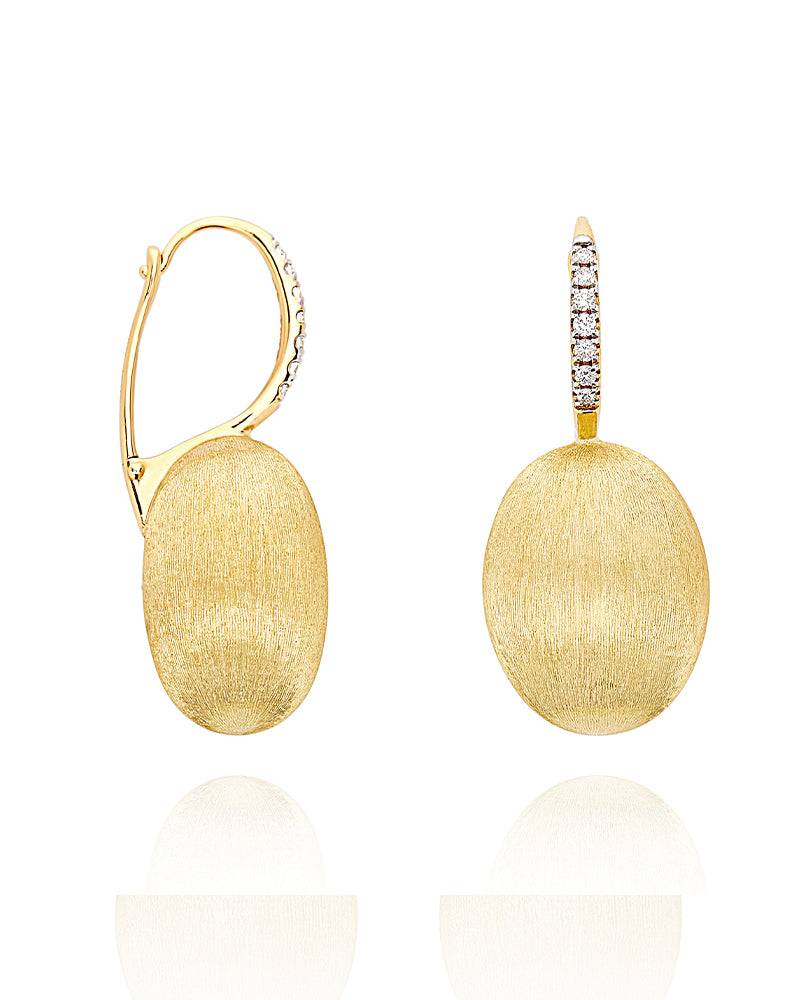 Nanis Orecchini "CILIEGINE" con boules pendenti in oro e dettagli di diamant – Nanis Italian Jewels Pezzi Unici