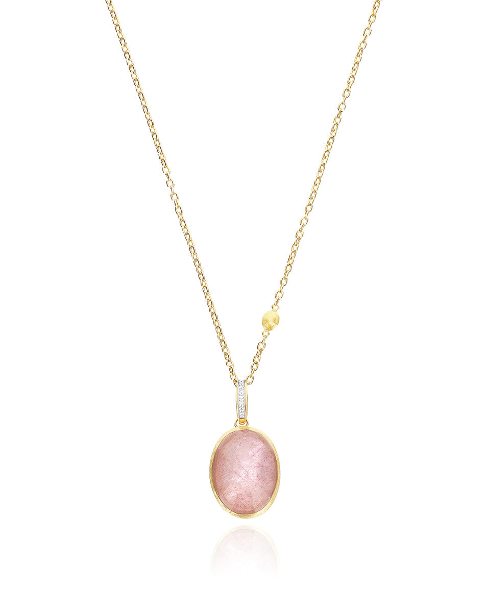 Nanis Charm Rosolio "Boules" in oro inciso, diamanti, cristallo di rocca, qu – Nanis Italian Jewels Negozi Online