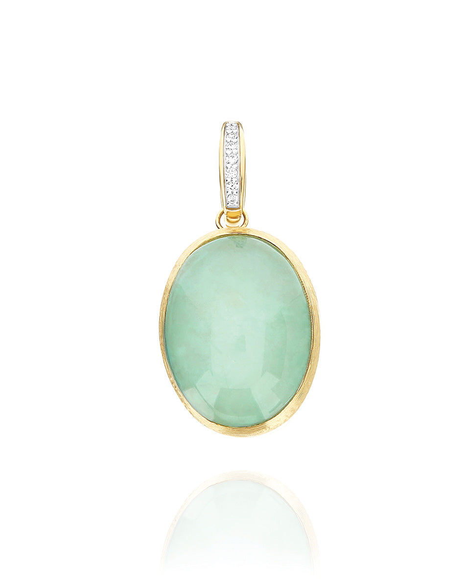 Nanis Charm Lattementa "Boules" in oro inciso, diamanti, cristallo di rocca – Nanis Italian Jewels