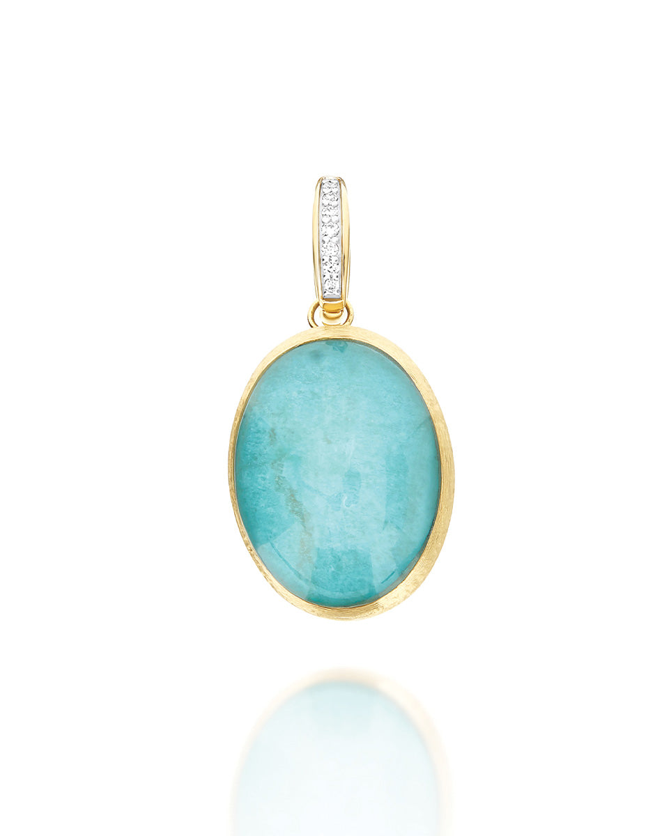 Nanis Charm Anice "Boules" in oro inciso, diamanti, cristallo di rocca e ama – Nanis Italian Jewels