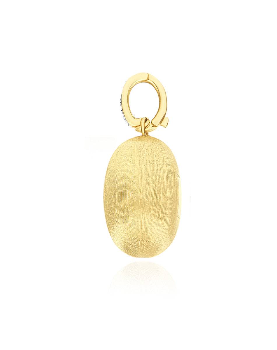 Nanis Charm "Boules" in oro inciso e diamanti (grande) – Nanis Italian Jewels Offerta speciale