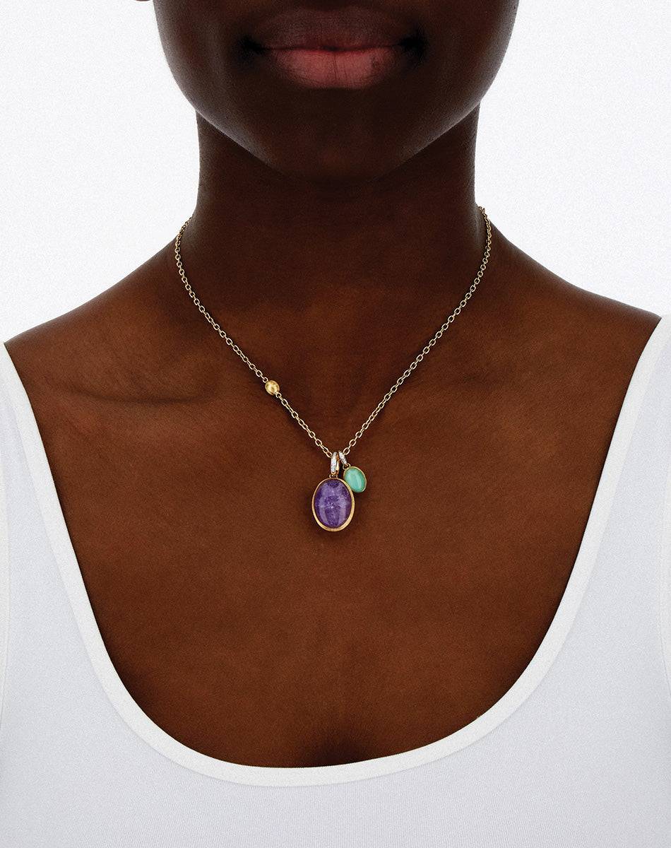 Nanis Collana a catena "Boules" in oro inciso (corta) – Nanis Italian Jewels Saldi