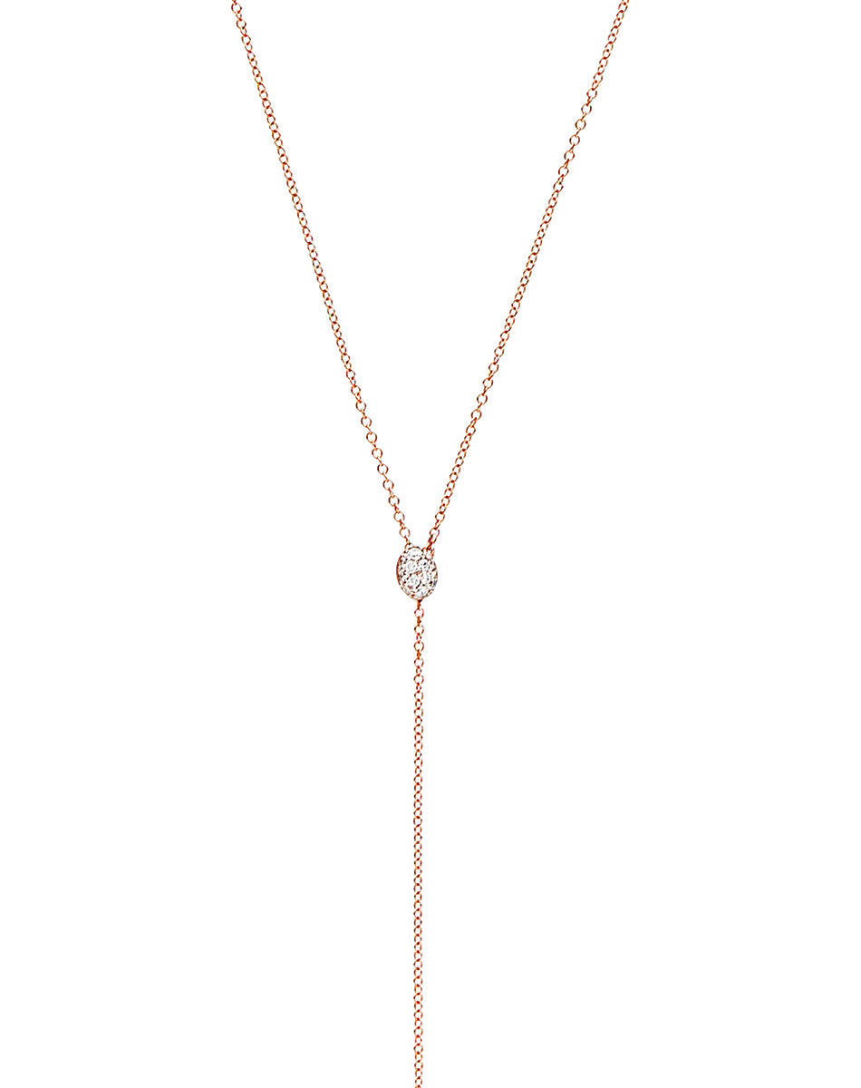 Nanis Collana "CANDLE" pendente con ciondolo in oro rosa e diamanti – Nanis Italian Jewels Moda
