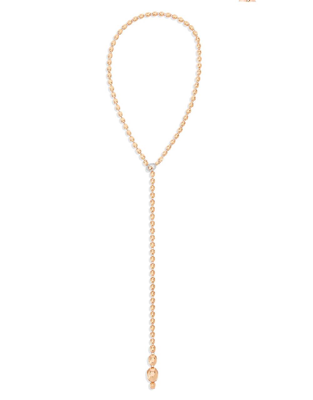 Nanis Collana iconica "IVY" convertibile con boules in oro rosa e diamanti – Nanis Italian Jewels Qualità