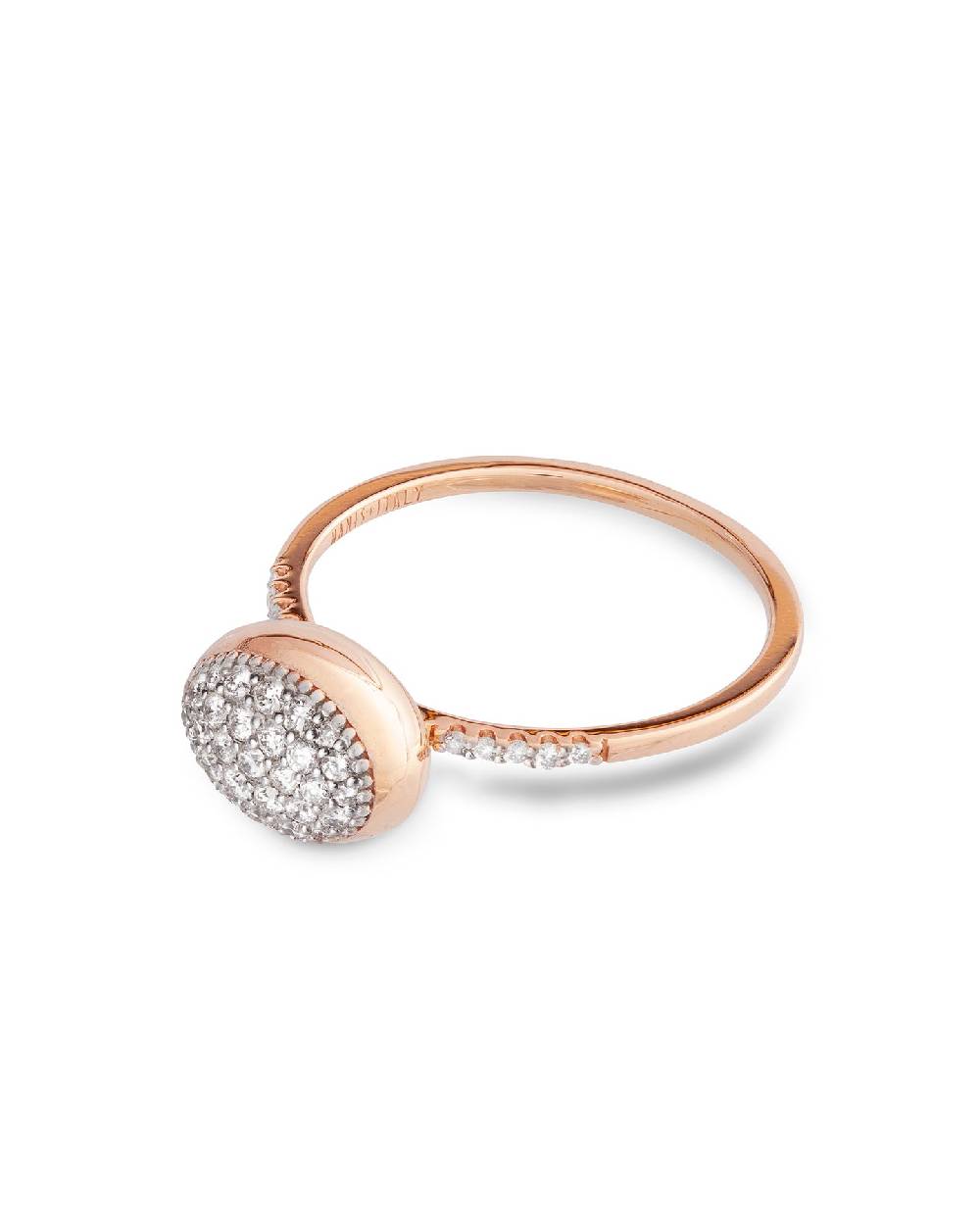 Nanis Anello di fidanzamento "DANCING ÉLITE" romantico in oro rosa e diamant – Nanis Italian Jewels Shopping Online