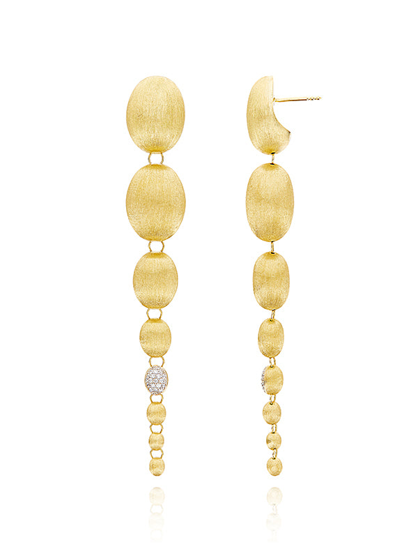 Nanis Orecchini "NUVOLE" con boules degradè grandi in oro e diamanti – Nanis Italian Jewels Italia